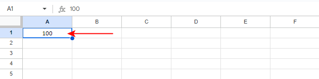 文字列が中央に表示