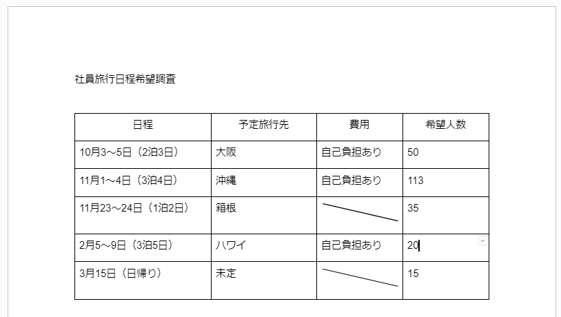 斜線を引いたドキュメント