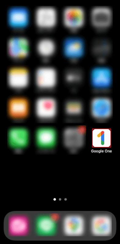 Google Oneアプリをタップ