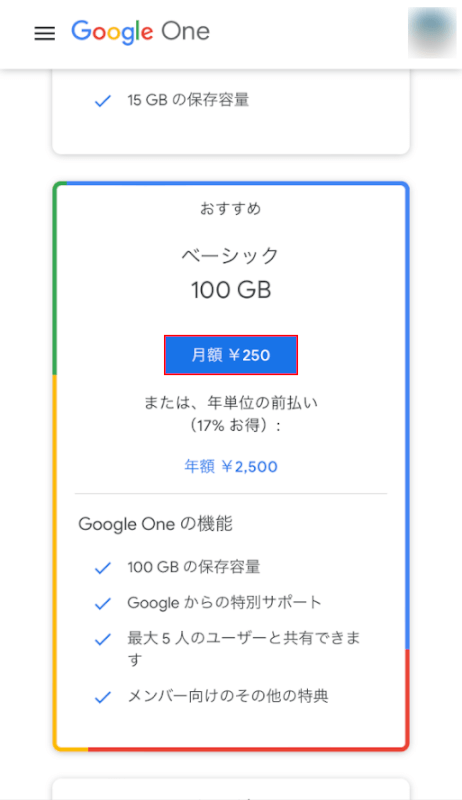 Google Oneの支払い方法は？