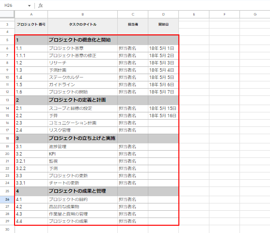 タスクの内容を入力して、好みのデザインに編集