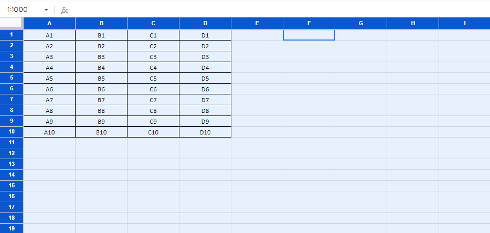 シート全体のセルが選択される