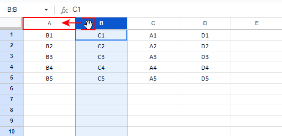 2つ目のを移動します。