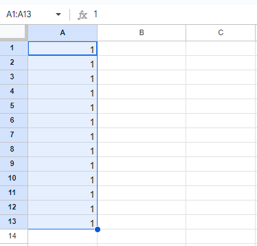 連番にならない