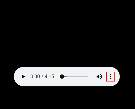 動画再生画面の縦の「…」ボタンを押す
