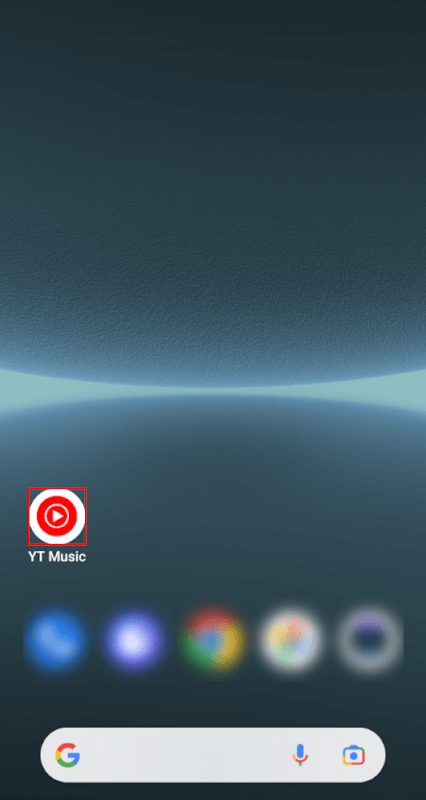 YouTube Musicアプリを選択