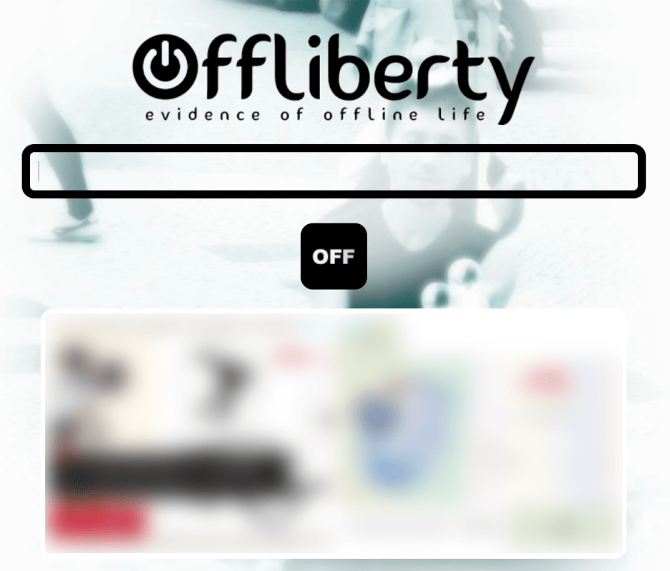 Offlibertyのサイト画面